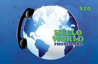 Hello World Phone Card $10
